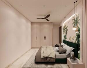Bedroom in 2 BHK Apartment at Prescon Midtown Bay, Mahim West – for Rent