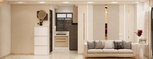 Living Room in 2 BHK Apartment at Prescon Midtown Bay, Mahim West – for Rent