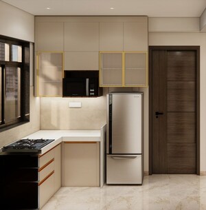 Kitchen in 2 BHK Apartment at Prescon Midtown Bay, Mahim West – for Rent