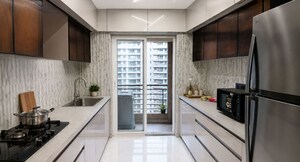 Kitchen in 3 BHK Apartment at Nahar Amrit Shakti, Chandivali – for Rent