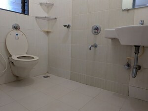 Bathroom in 3 BHK Apartment at Gundecha Hills, Chandivali – for Rent