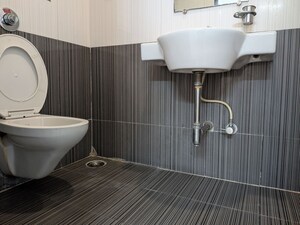 Bathroom in 3 BHK Apartment at Gundecha Hills, Chandivali – for Rent