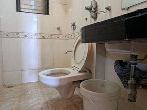 Bathroom in 3 BHK Apartment at Supreme Lake Homes, Powai – for Rent