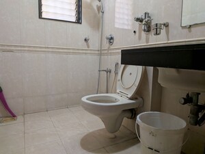 Bathroom in 3 BHK Apartment at Supreme Lake Homes, Powai – for Rent