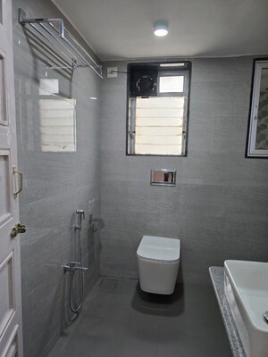 Bathroom in 3 BHK Apartment at Lafleur Apartment, Bandra West – for Rent