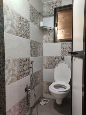 Bathroom in 1 BHK Apartment at Aabhirup Apartment, Kopar Khairane – for Rent