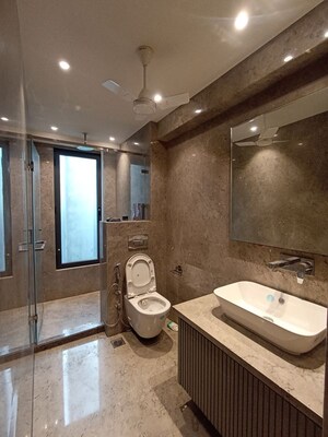Bathroom in 3.5 BHK Independent House at Greater Kailash – for Rent