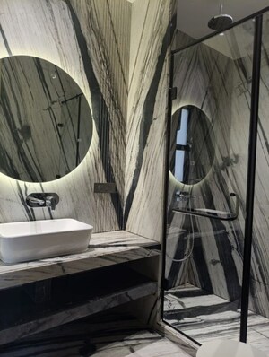 Bathroom in 4 BHK Builder Floor at Greater Kailash – for Rent