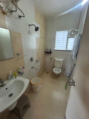 Bathroom in 2 BHK Apartment at Orvi Co Operative Housing Society, Balewadi – for Rent