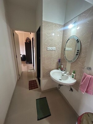 Bathroom in 2 BHK Apartment at Orvi Co Operative Housing Society, Balewadi – for Rent