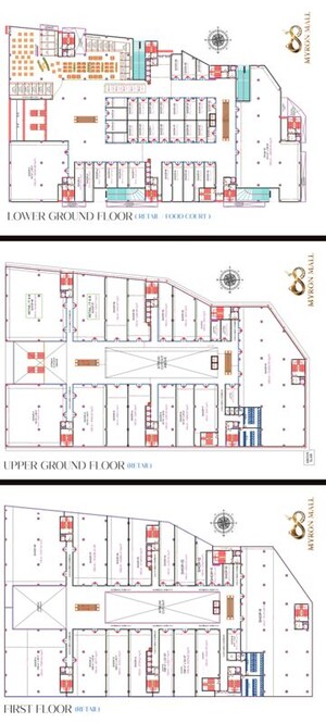 Floor Plan in  Office Space at Myron Mall, Bachupally – for Sale