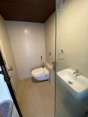 Bathroom in 2 BHK Apartment at Gurukrupa Marina Enclave, Malad West – for Rent
