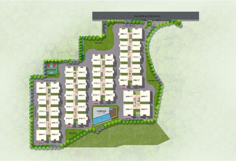 Master Plan, khajaguda 3 Bedroom 1715 Sq.Ft. Apartment In Khajaguda Hyderabad 10629116