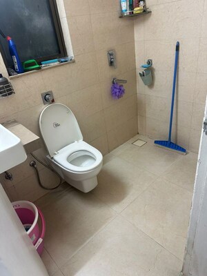 Bathroom in 1.5 BHK Apartment at Runwal Bliss, Kanjurmarg East – for Rent