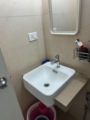 Bathroom in 1.5 BHK Apartment at Runwal Bliss, Kanjurmarg East – for Rent