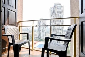 Staircase in 2 BHK Apartment at Prescon Midtown Bay, Mahim West – for Rent