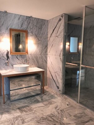 Bathroom in 4 BHK Apartment at Magarpatta City – for Sale
