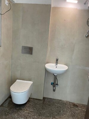 Bathroom in 1 BHK Apartment at Ruparel Orion, Chembur – for Rent