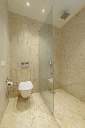 Bathroom in 3 BHK Builder Floor at Sector 9 Panchkula – for Rent
