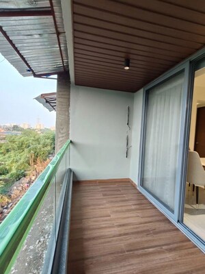 Balcony in 2 BHK Apartment at Darshanam Twin Tower, Pratham Upvan – for Sale