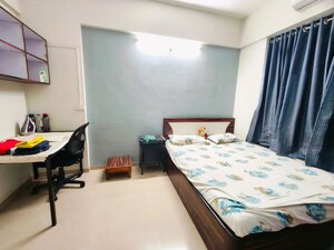 Bedroom in 3 BHK Apartment at Kolte Patil Margosa Heights, Mohammadwadi – for Rent
