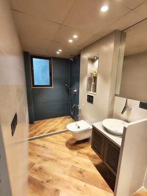 Washroom in 4 BHK Apartment at Shreenath Shaligram, Atladra – for Sale