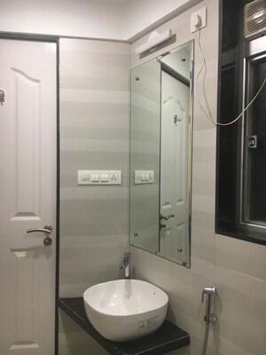 Bathroom in 2 BHK Apartment at Divine Aspen Garden, Goregaon East – for Rent