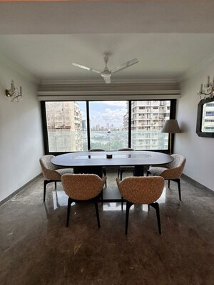 Dining area in 3 BHK Apartment at Mehr Naz, Colaba – for Rent
