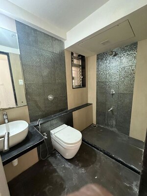 Bathroom in 2 BHK Apartment at Aspen Park, Goregaon East – for Rent