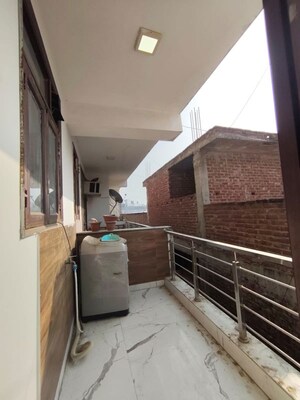Balcony in 1 BHK Builder Floor at Freedom Fighters Enclave – for Rent