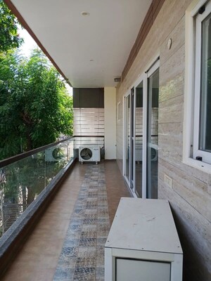 Balcony in 3 BHK Builder Floor at Sector 7 – for Rent