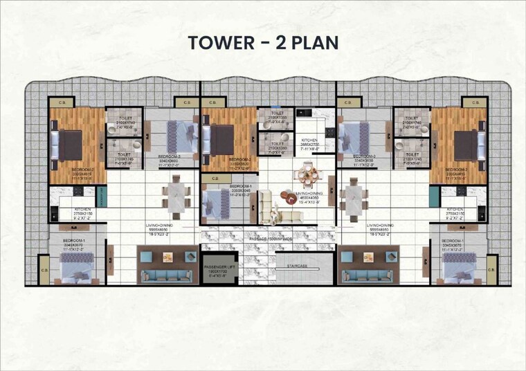 Master Plan, sector 73 2 Bedroom 1108 Sq.Ft. Builder Floor In Sector 73 Noida 10642660