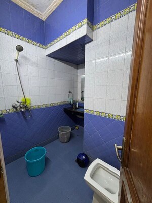 Bathroom in 2 BHK Builder Floor at Lajpat Nagar – for Rent