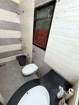 Bathroom in 2 BHK Apartment at Nisarg Hyde Park, Kharghar – for Rent