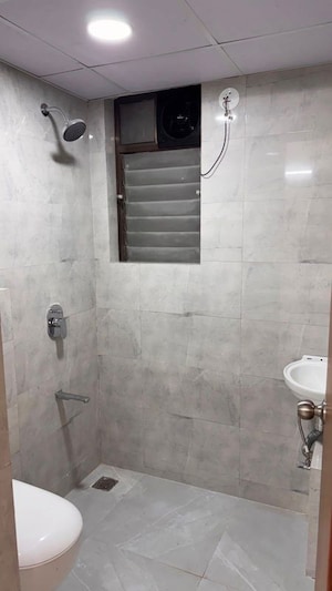 Bathroom in 3 BHK Apartment at Indiabulls Greens, New Panvel – for Rent