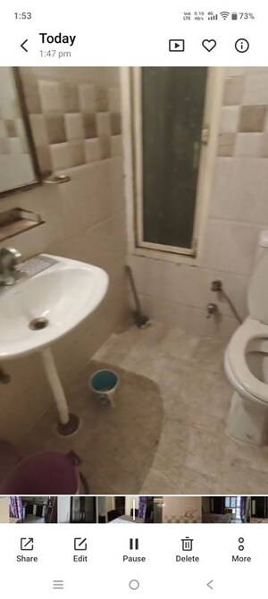 Bathroom in 2 BHK Apartment at Maia Marvel, Raj Nagar Extension – for Rent