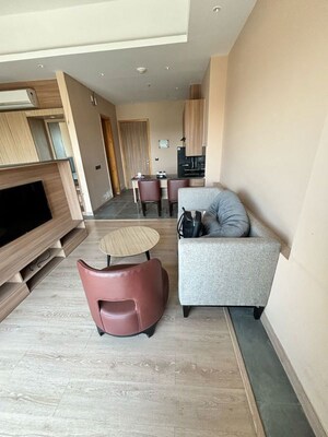 Living Room in Studio Apartment at Paras Square Service Apartments, Sector 63a – for Sale