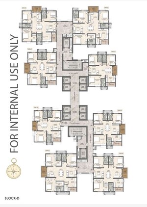 Floor Plan in 3 BHK Apartment at Rajapushpa Sierra, Tellapur – for Sale