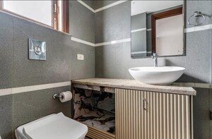 Kitchen in 4 BHK Builder Floor at New Friends Colony – for Rent