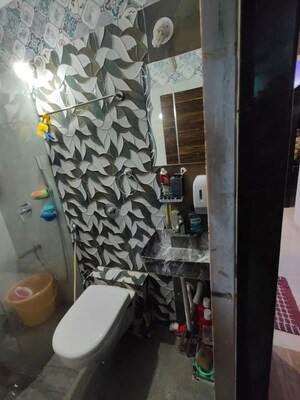 Bathroom in 2 BHK Apartment at Progressive Group Signature, Ghansoli – for Rent