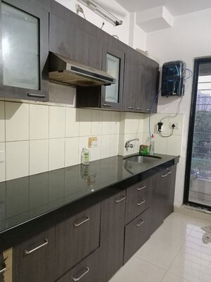 Kitchen in 3 BHK Apartment at Progressive Group Signature, Ghansoli – for Rent