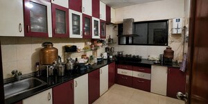 Kitchen in 1 BHK Apartment at Gulmohar Serene, Kharadi – for Rent