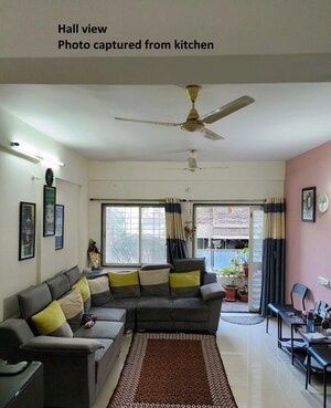 Living Room in 2 BHK Apartment at Wakad – for Sale