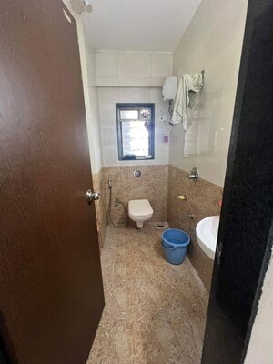 Bathroom in 1 BHK Apartment at Pyramid I Signature Height, Ghansoli – for Rent