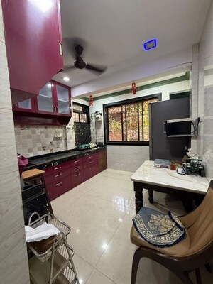 Kitchen in 2 BHK Apartment at LnT The Villas At Seawoods Residences, Seawoods – for Rent