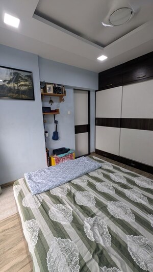 Bedroom in 2 BHK Apartment at LnT The Villas At Seawoods Residences, Seawoods – for Rent