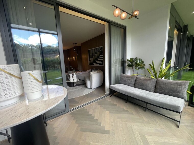 Living Room, tribeca-yoo-one 3.5 Bedroom 1689 Sq.Ft. Apartment In Nibm Pune 10642999