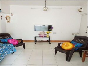 Living Room in 1 BHK Apartment at Rohan Garden, Kothrud – for Rent