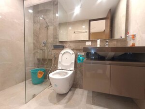 Bathroom in 1 BHK Apartment at Mahavir Kalpavruksha, Ghodbunder Road – for Rent