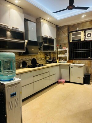Kitchen in 3 BHK Builder Floor at Rajouri Garden – for Rent